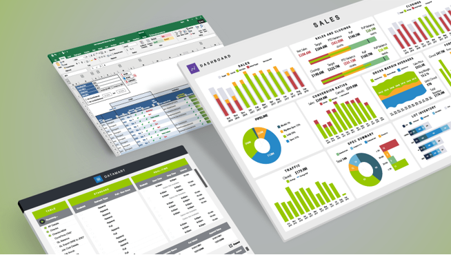 Analyzer, Datamart, Dashboard screenshots
