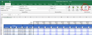 informXL Budget Upload Screenshot zoomed