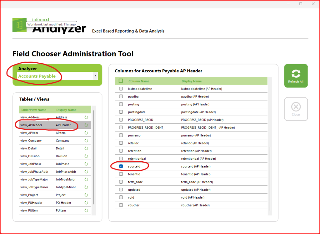 Add Intellinetics invoice link to your Accounts Payable analyzer | informXL